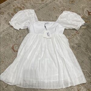 NWT English Factory White detailed Puff Sleeve Sundress for or any occasion!